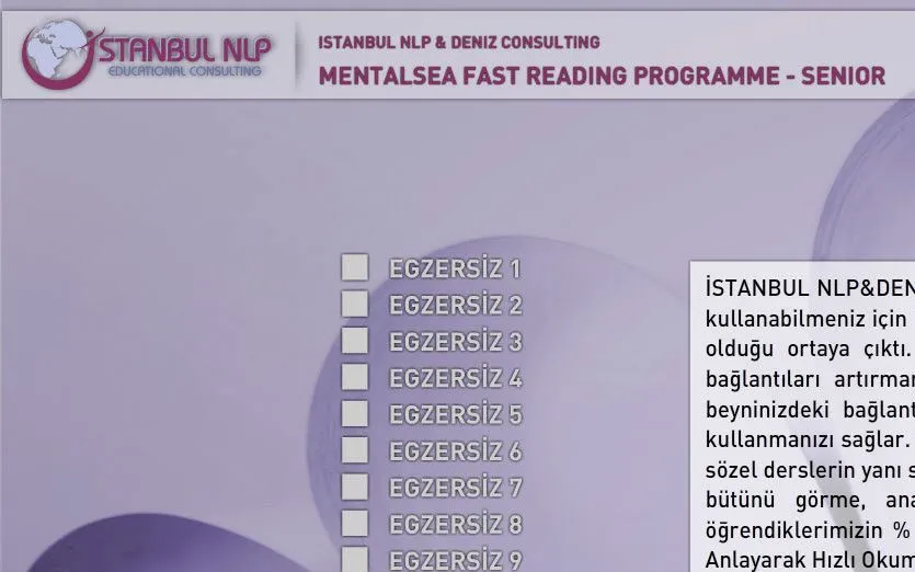 Fast Reading Training Set